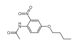 acetic acid-(4-butoxy-2-nitro-anilide)结构式