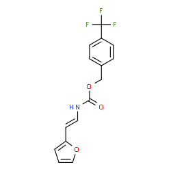 4-(TRIFLUOROMETHYL)BENZYL N-[2-(2-FURYL)VINYL]CARBAMATE Structure
