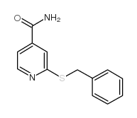 2-[(苯基甲基)硫代]-吡啶-4-羧酰胺结构式