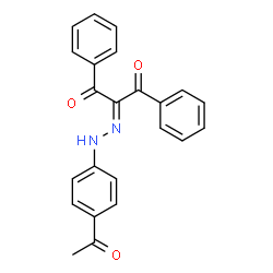2-[(4-Acetylphenyl)hydrazono]-1,3-diphenyl-1,3-propanedione结构式