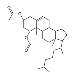 (1alpha,3beta)-cholest-5-ene-1,3-diyl diacetate Structure