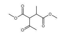 methyl 3-(methoxycarbonyl)-2-methyl-4-oxopentanoate结构式