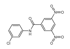 N-(3-chlorophenyl)-3,5-dinitrobenzamide结构式
