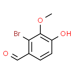 4-hydroxy-m-anisaldehyde, bromo derivative Structure