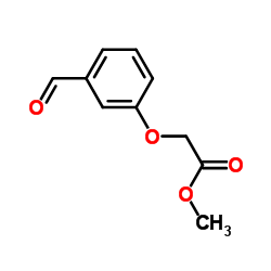 (3-甲酰基苯氧基)乙酸甲酯结构式