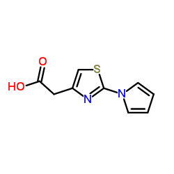 [2-(1H-Pyrrol-1-yl)-1,3-thiazol-4-yl]acetic acid Structure