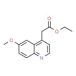 2-(6-甲氧基喹啉-4-基)乙酸乙酯结构式