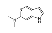 1H-吡咯并[3,2-c]吡啶-6-胺, N,N-二甲基-结构式