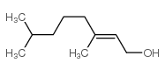 3,7-二甲基辛-2-烯-1-醇结构式