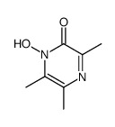 1-hydroxy-3,5,6-trimethylpyrazin-2-one结构式