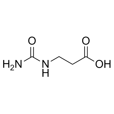 Ureidopropionic acid Structure