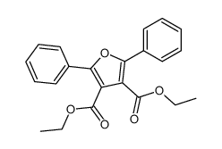 diethyl 2,5-diphenylfuran-3,4-dicarboxylate Structure