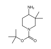 4-氨基-3,3-二甲基哌啶-1-羧酸叔丁酯结构式