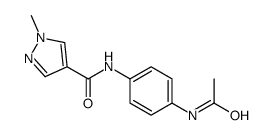 N-(4-Acetamidophenyl)-1-methyl-1H-pyrazole-4-carboxamide Structure