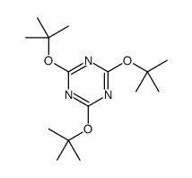 2,4,6-tris[(2-methylpropan-2-yl)oxy]-1,3,5-triazine结构式
