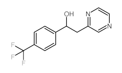 2-吡嗪-2-基-1-(4-三氟甲基苯基)乙醇结构式