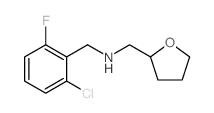 (2-Chloro-6-fluoro-benzyl)-(tetrahydro-furan-2-yl-methyl)-amine Structure