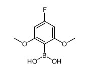 (4-氟-2,6-二甲氧基苯基)硼酸结构式