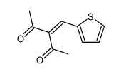 3-(thiophen-2-ylmethylidene)pentane-2,4-dione Structure