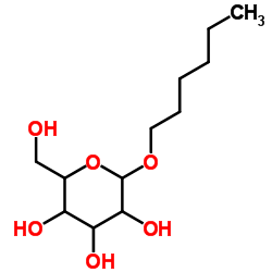 Hexyl hexopyranoside Structure