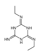 2-AMINO-4,6-BIS(ETHYLAMINO)-1,3,5-TRIAZINE结构式