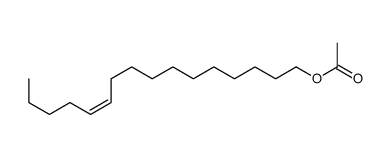 (E)-十六烷基-11-烯-1-基乙酸酯结构式