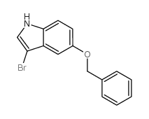 3-溴-5-苄氧基吲哚结构式
