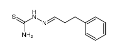 1-(3-phenylpropylidene)thiosemicarbazide结构式