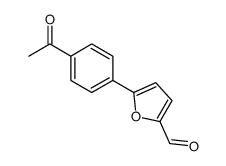 5-(4-乙酰基苯基)-呋喃-2-甲醛结构式
