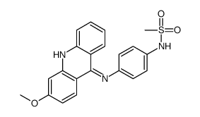 N-{4-[(3-Methoxy-9-acridinyl)amino]phenyl}methanesulfonamide结构式