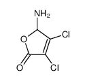 2-amino-3,4-dichloro-2H-furan-5-one结构式