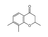 2,7,8-trimethyl-2,3-dihydrochromen-4-one结构式