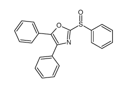 2-(benzenesulfinyl)-4,5-diphenyl-1,3-oxazole结构式