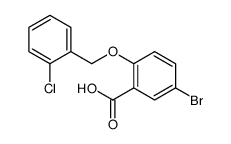 5-bromo-2-[(2-chlorophenyl)methoxy]benzoic acid Structure