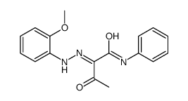2-[(2-methoxyphenyl)hydrazinylidene]-3-oxo-N-phenylbutanamide结构式