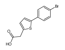 2-[5-(4-bromophenyl)thiophen-2-yl]acetic acid Structure