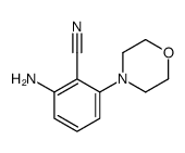 2-amino-6-morpholin-4-ylbenzonitrile Structure