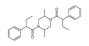 1-[2,5-dimethyl-4-(2-phenylbutanoyl)piperazin-1-yl]-2-phenylbutan-1-one Structure