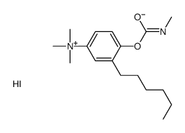 [3-hexyl-4-(methylcarbamoyloxy)phenyl]-trimethylazanium,iodide结构式