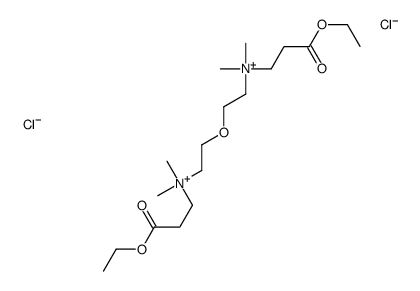 (3-ethoxy-3-oxopropyl)-[2-[2-[(3-ethoxy-3-oxopropyl)-dimethylazaniumyl]ethoxy]ethyl]-dimethylazanium,dichloride结构式