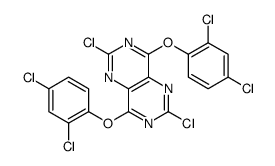 2,6-dichloro-4,8-bis(2,4-dichlorophenoxy)pyrimido[5,4-d]pyrimidine结构式