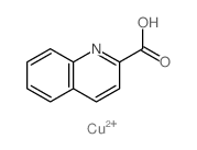 2-Quinolinecarboxylicacid, copper(2+) salt (2:1) Structure