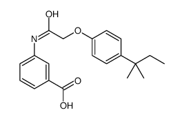 3-(2-(4-叔戊基苯氧基)乙酰氨基)苯甲酸结构式