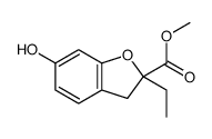 2-Benzofurancarboxylicacid,2-ethyl-2,3-dihydro-6-hydroxy-,methylester(9CI) structure