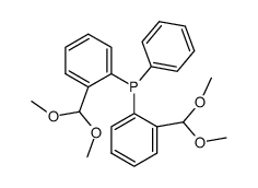 bis(2-(dimethoxymethyl)phenyl)(phenyl)phosphane结构式