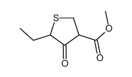 methyl 5-ethyl-4-oxothiolane-3-carboxylate结构式