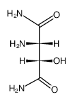 DL-threo-3-hydroxy-aspartic acid diamide结构式