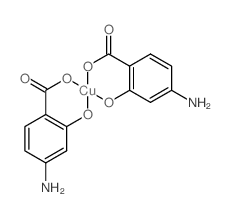 4-amino-2-hydroxy-benzoic acid; copper structure