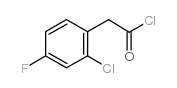 (2-氯-4-氟苯基)-乙酰氯结构式