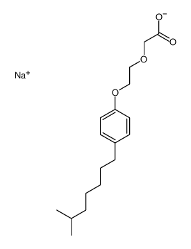 Alpha-羧甲基-Ω-(4-异辛基)苯氧基聚环氧乙烷钠盐结构式